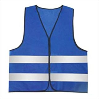 Blue reflective jacket