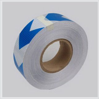 Blue & White reflective tape