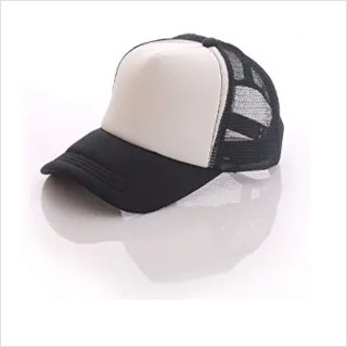 White & Black sublimation Cap