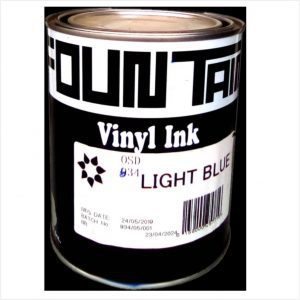 light blue pvc fountain ink