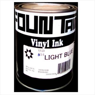 light blue pvc fountain ink