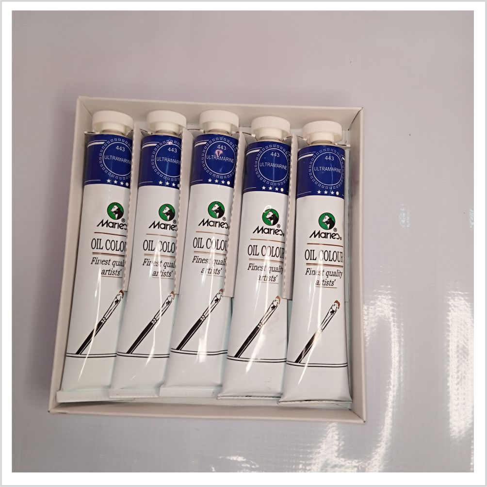 set 5 ultramarine blue maries